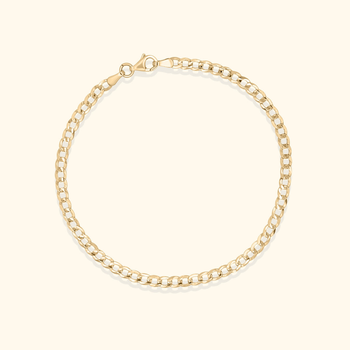 14K Gouden armband | Gourmet 3.3 mm | 19 cm